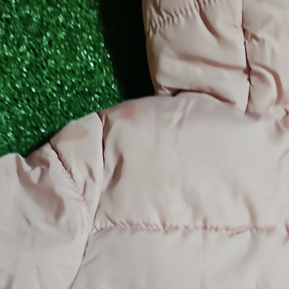 Old Navy Blush Puffer Jacket with Hood Ears 6-12 M - Picture 9 of 9